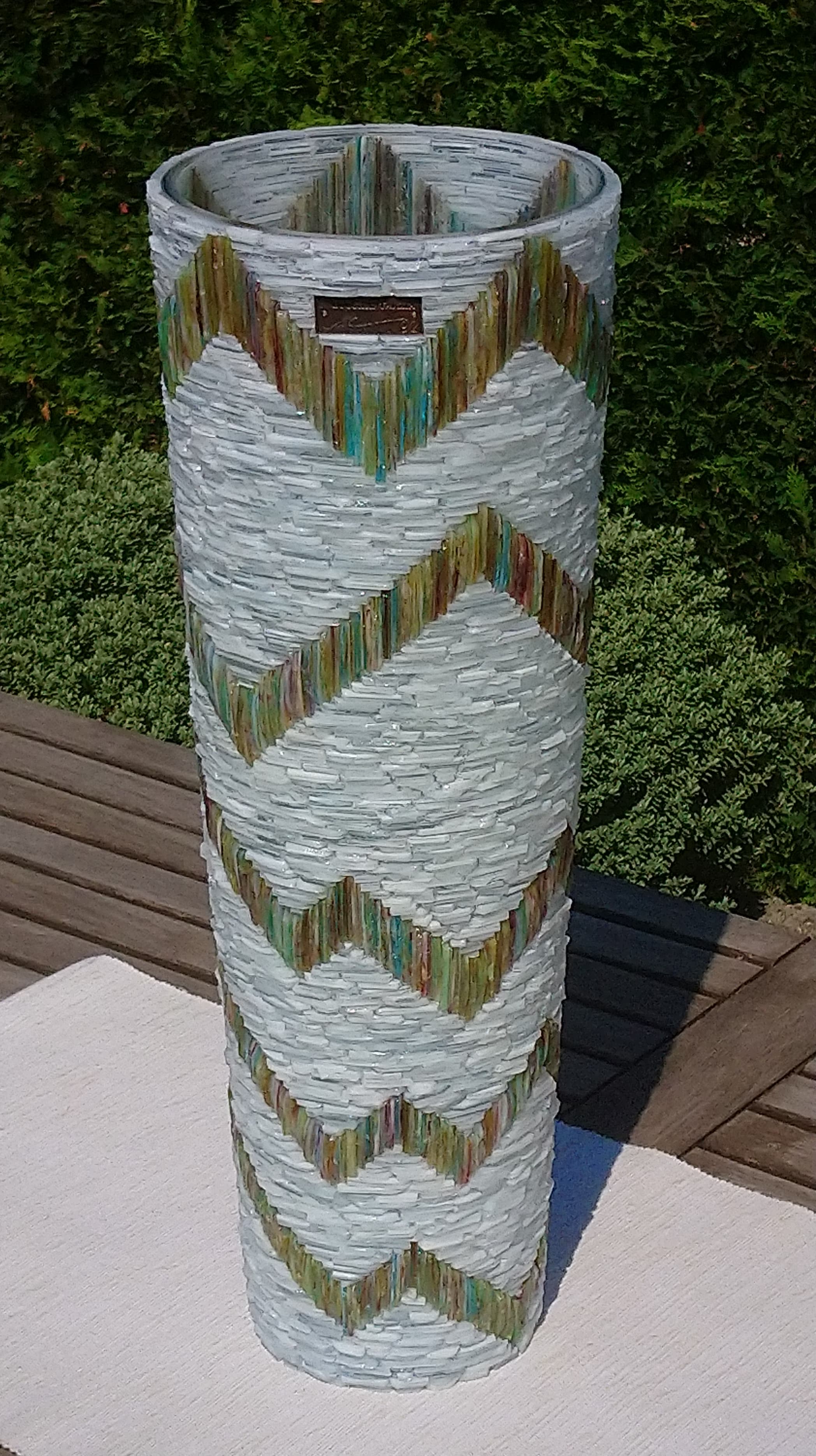 -92- <br> Oszlop váza (ajándéknak készült) <br> 50cm magas